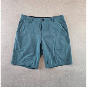 Oakley Take Pro 3.0 Shorts Mens 36 Teal Green Golf Performance Stretch 9" Inseam